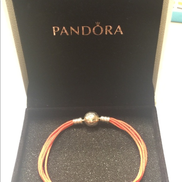 Today Sale !! Orange Muti-Strand Cord Bracelet - Picture 2 of 6